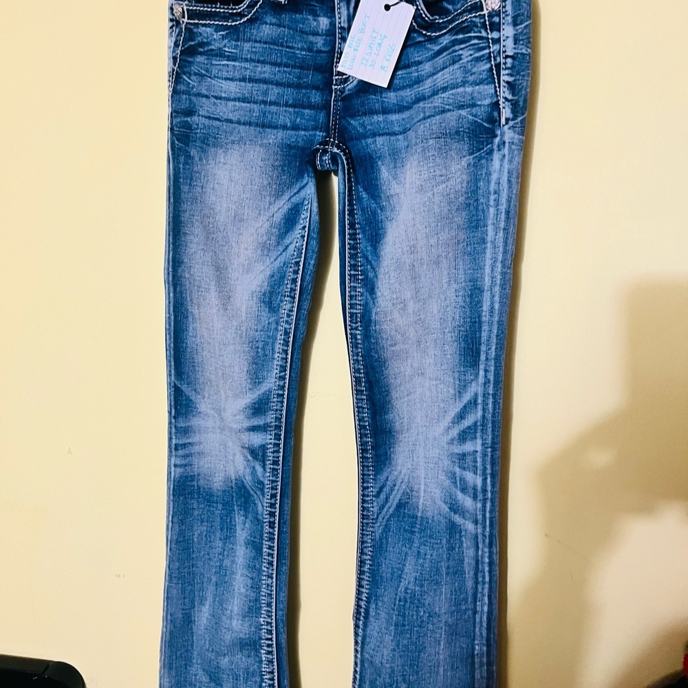 Miss Me Light Blue Boot Cut Jeans